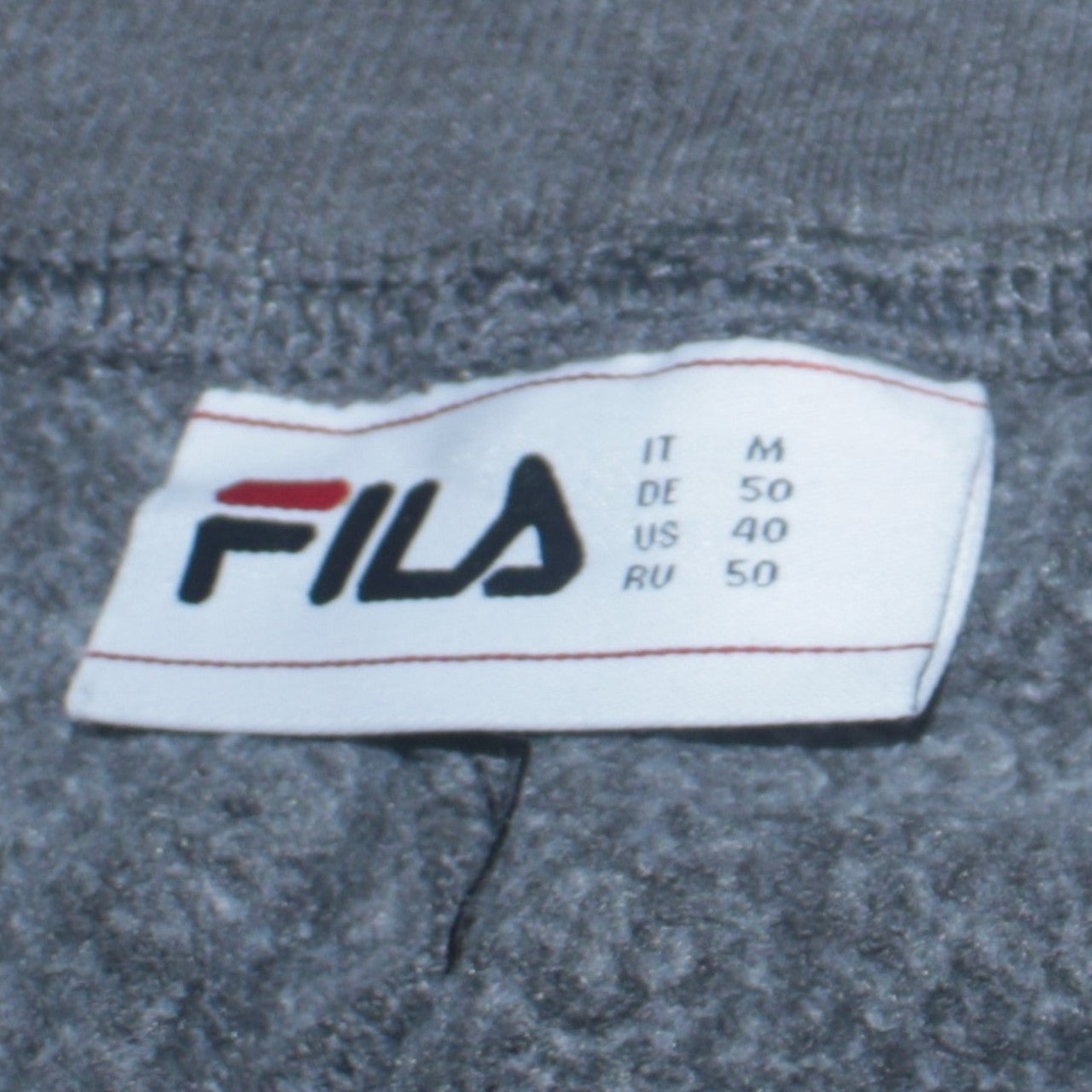 Fila Men's Grey Jogger Sweatpants M Regular Fit Elastic Waist