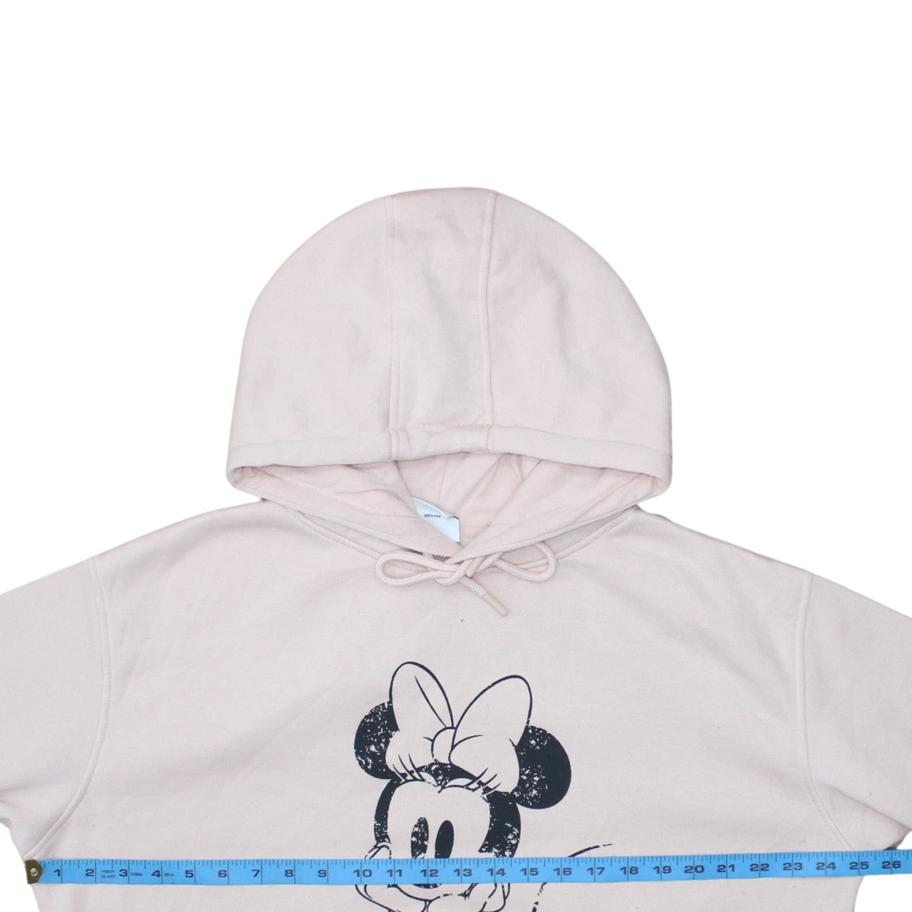 Disney Minnie Mouse Women's Beige Pullover Hoodie Size L