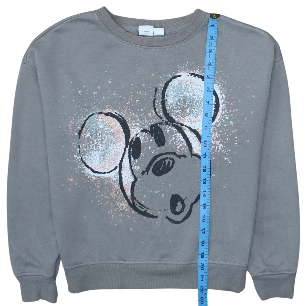 Disney Women's Grey Mickey Mouse XS Pullover Sweatshirt