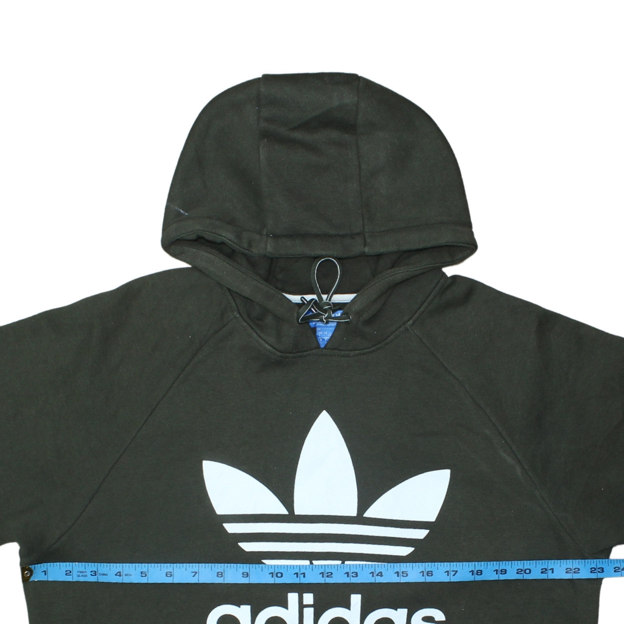 Adidas Men's Green Logo Pullover Hoodie L Fleece Sportswear