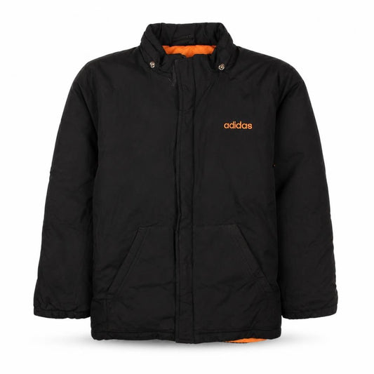 Adidas Boys Black Puffer Jacket 12 Years Hooded Winter Coat