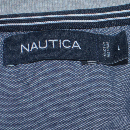 Nautica Mens Grey Cotton Full Zip Basic Jacket Size L