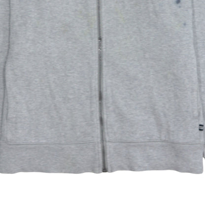 Nautica Mens Grey Cotton Full Zip Basic Jacket Size L