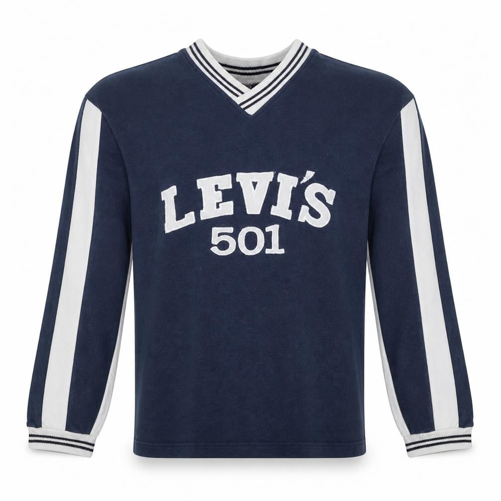 Levi's Men's Blue 501 Pullover V-Neck Sweatshirt Size L