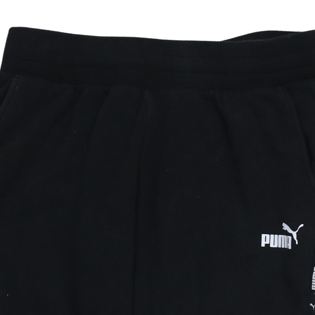 Puma Men's Black Jogger Trousers M Regular Fit Side Stripe