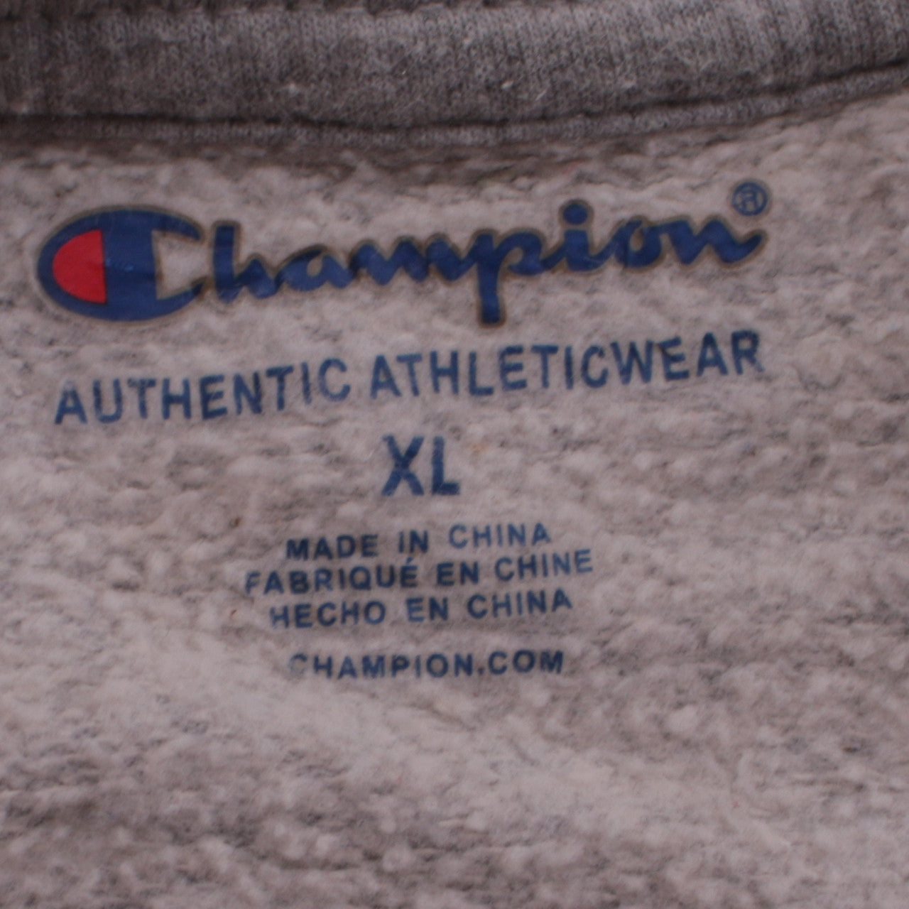 Champion Men's Grey XL Crew Neck Pullover Sweatshirt