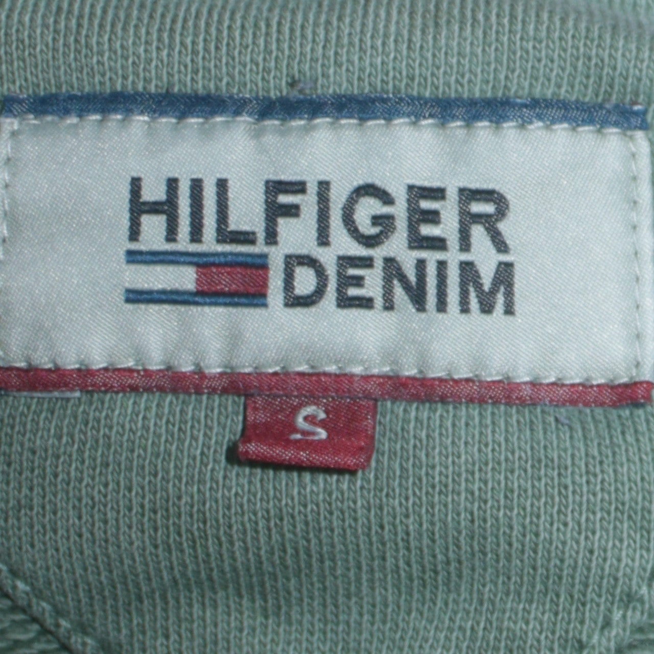Tommy Hilfiger Men’s Green Logo Pullover Sweatshirt Size S