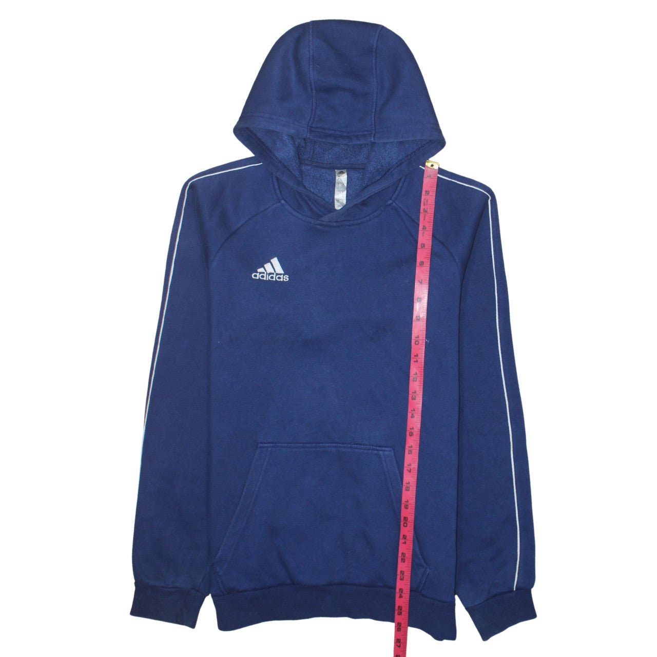 Adidas Men's Blue Pullover Hoodie Small Regular Fit Sports Fleece