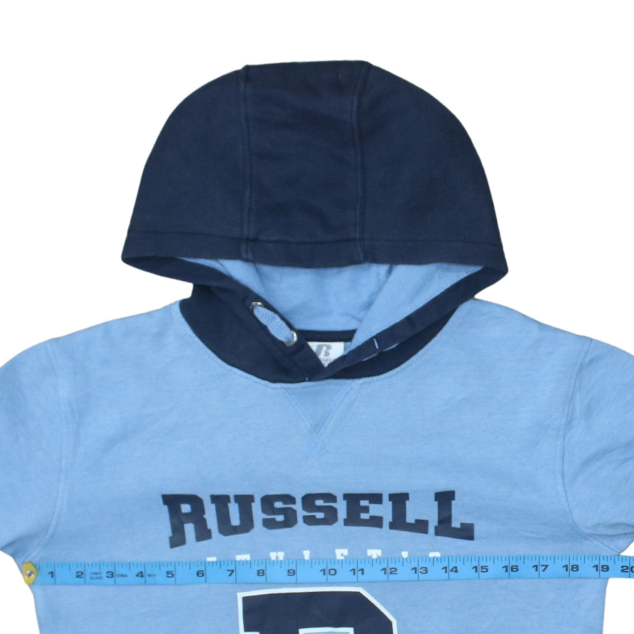 Russell Athletic Boys Blue Pullover Hoodie 12-13 Years Regular Fit
