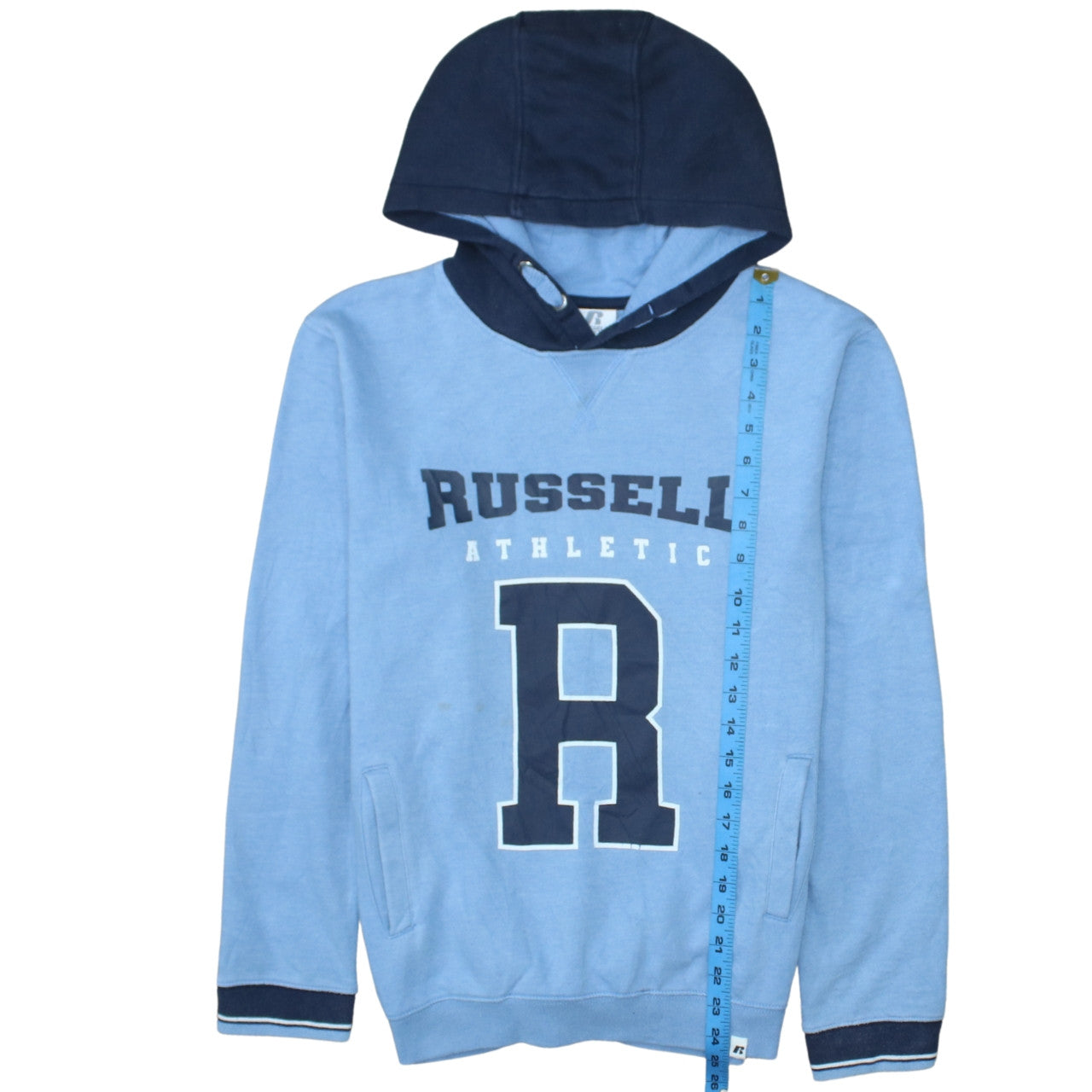 Russell Athletic Boys Blue Pullover Hoodie 12-13 Years Regular Fit