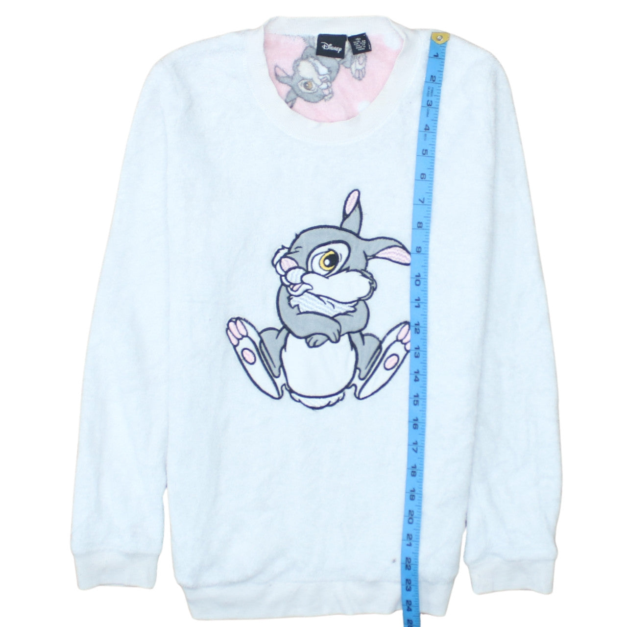 Disney Women White Thumper Fleece Pyjama Top S