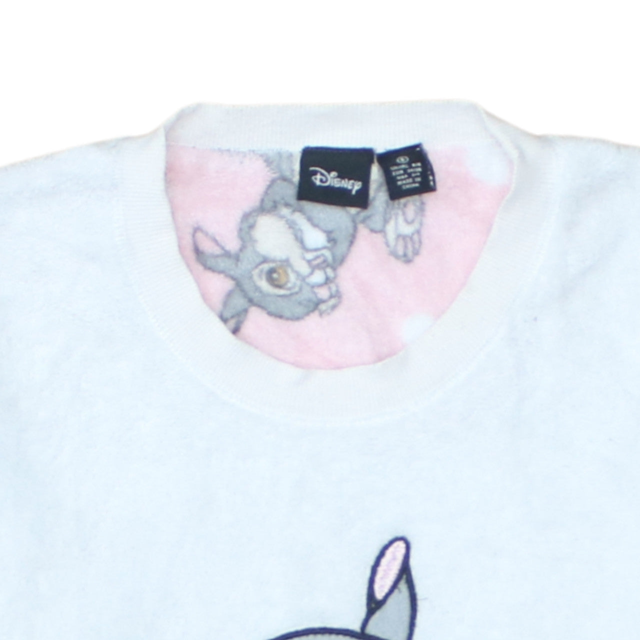 Disney Women White Thumper Fleece Pyjama Top S