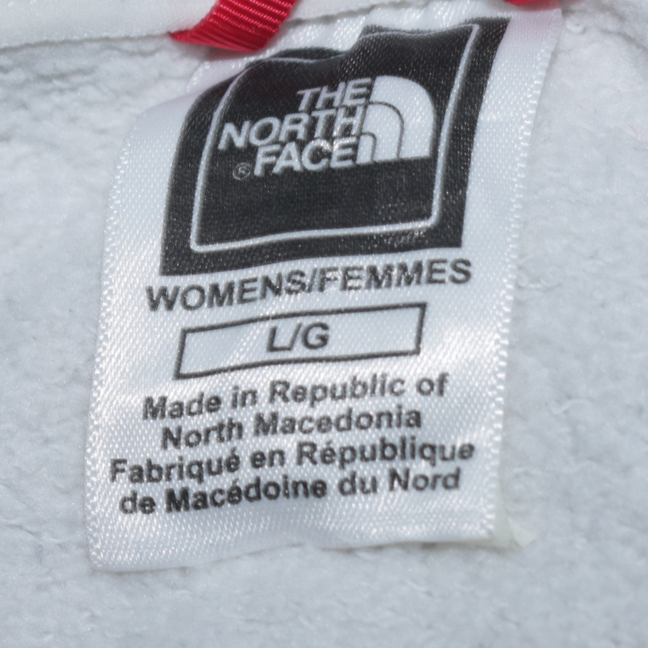 The North Face Womens White Cotton Blend Crew Neck Sweatshirt L