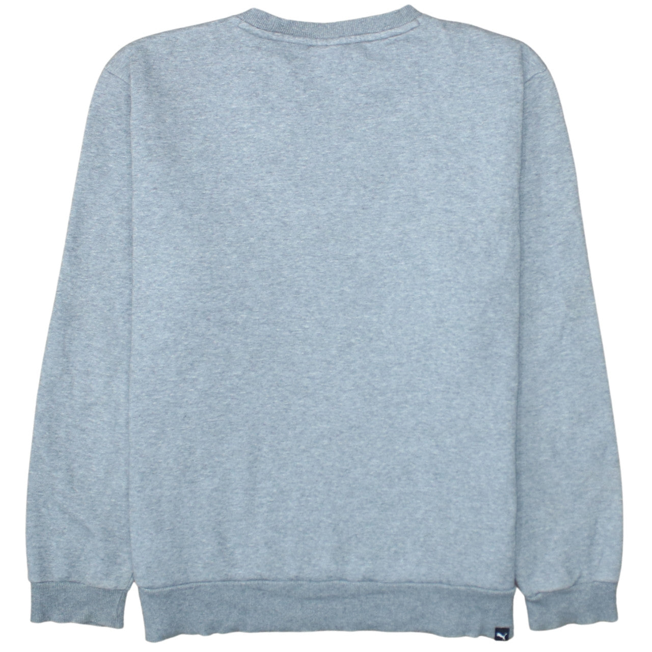 Puma Men's Grey Logo Crew Neck Pullover Sweatshirt Size L
