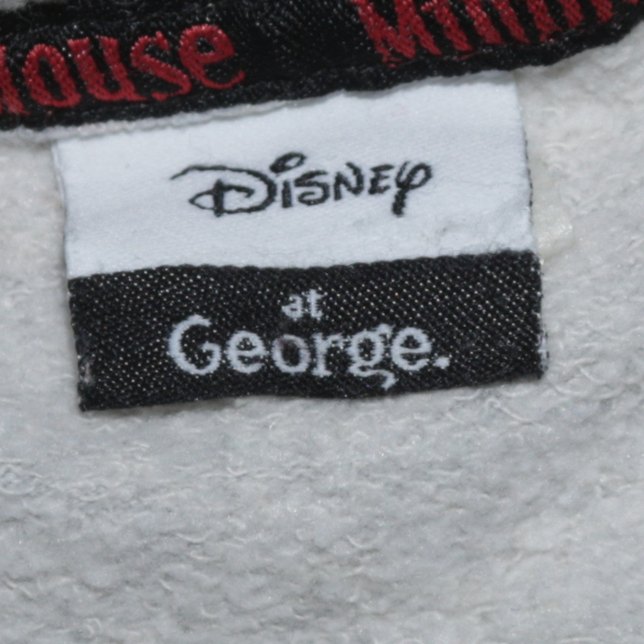Disney at George Girls Grey Minnie Mouse Animal Print Pullover Sweatshirt XL