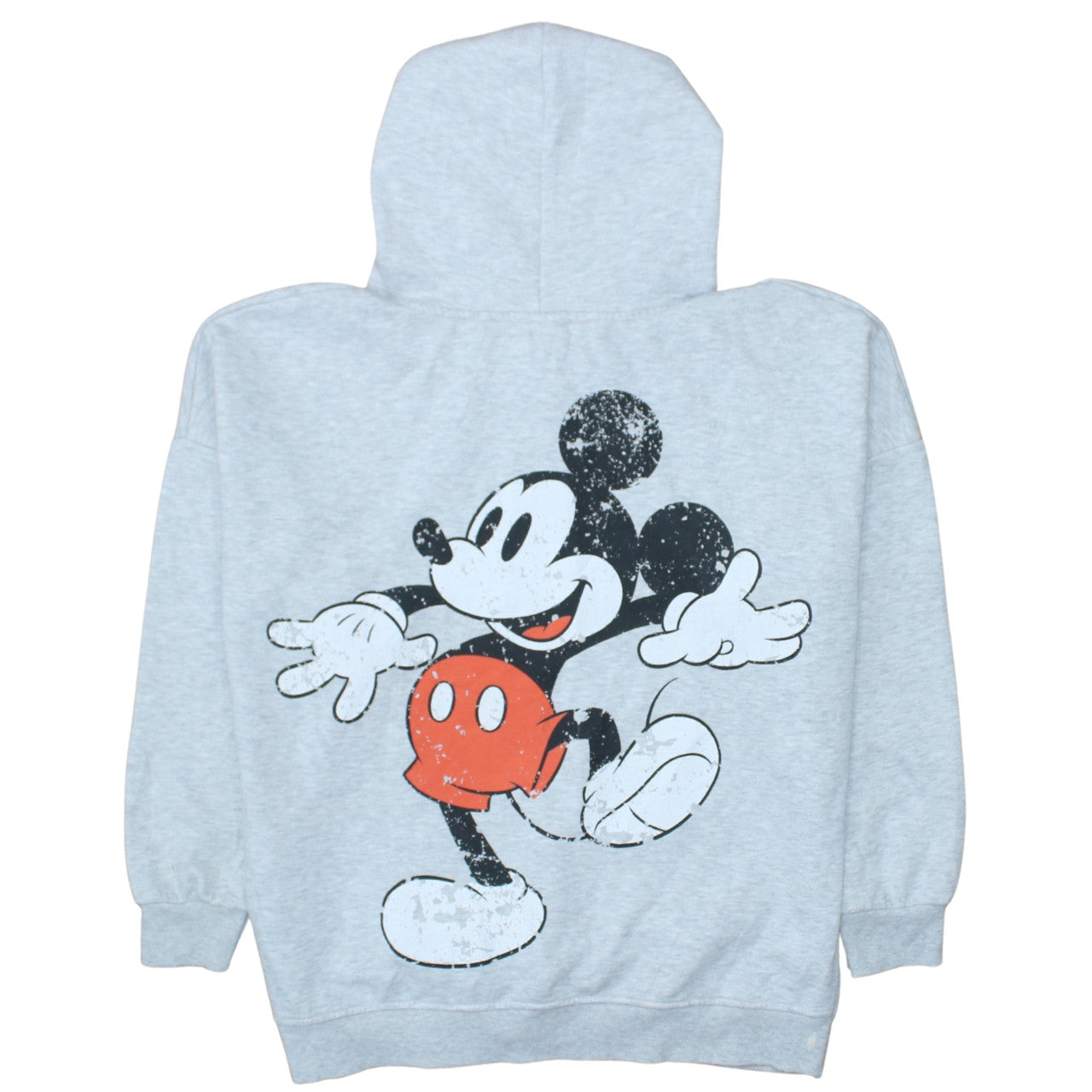 Disney Mickey & Friends Grey Hoodie Women 12-14 Medium Pullover