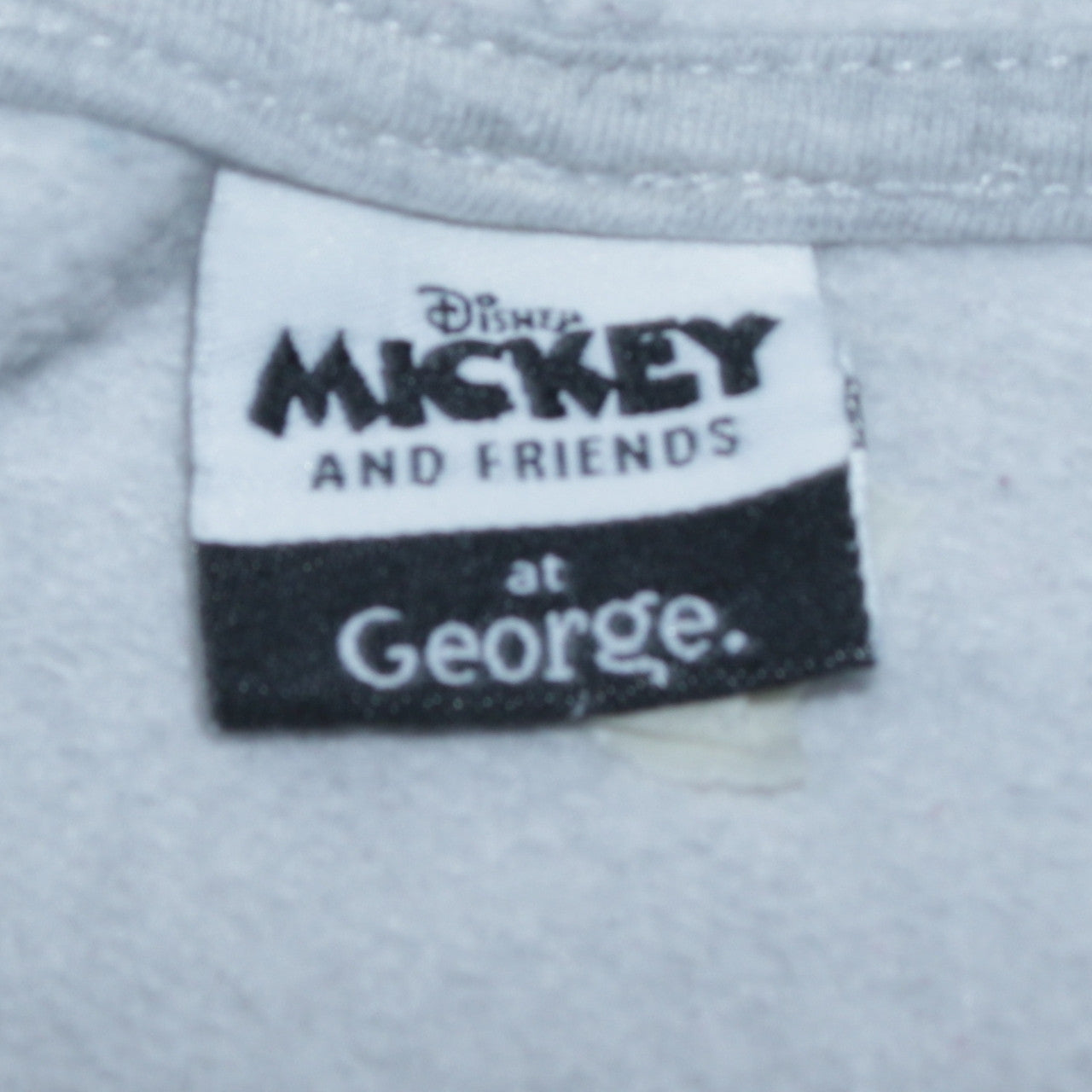 Disney Mickey & Friends Grey Hoodie Women 12-14 Medium Pullover