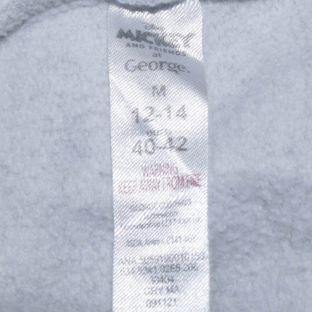 Disney Mickey & Friends Grey Hoodie Women 12-14 Medium Pullover