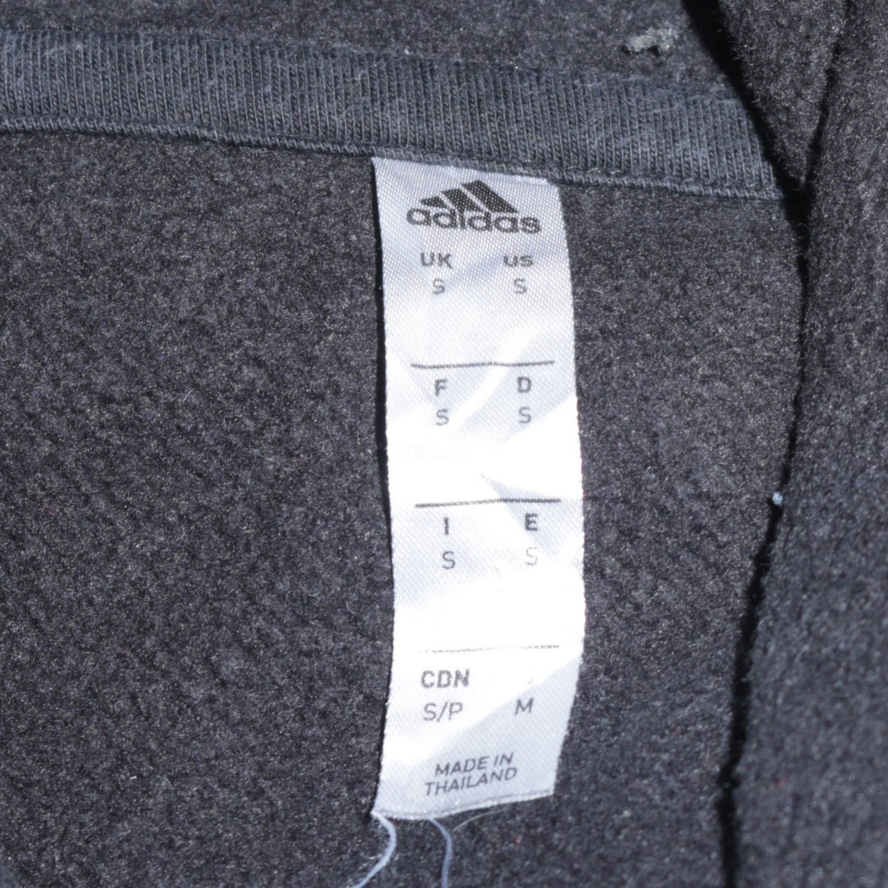 Adidas Men's Black Pullover Hoodie Small Fleece Sportswear