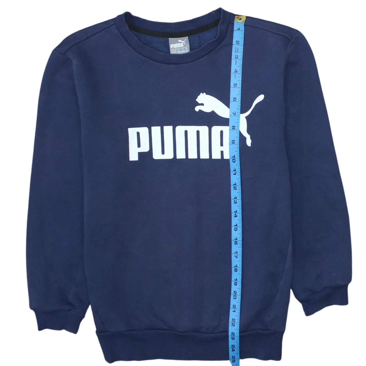 Puma Men's Blue Crew Neck Pullover Sweatshirt XS