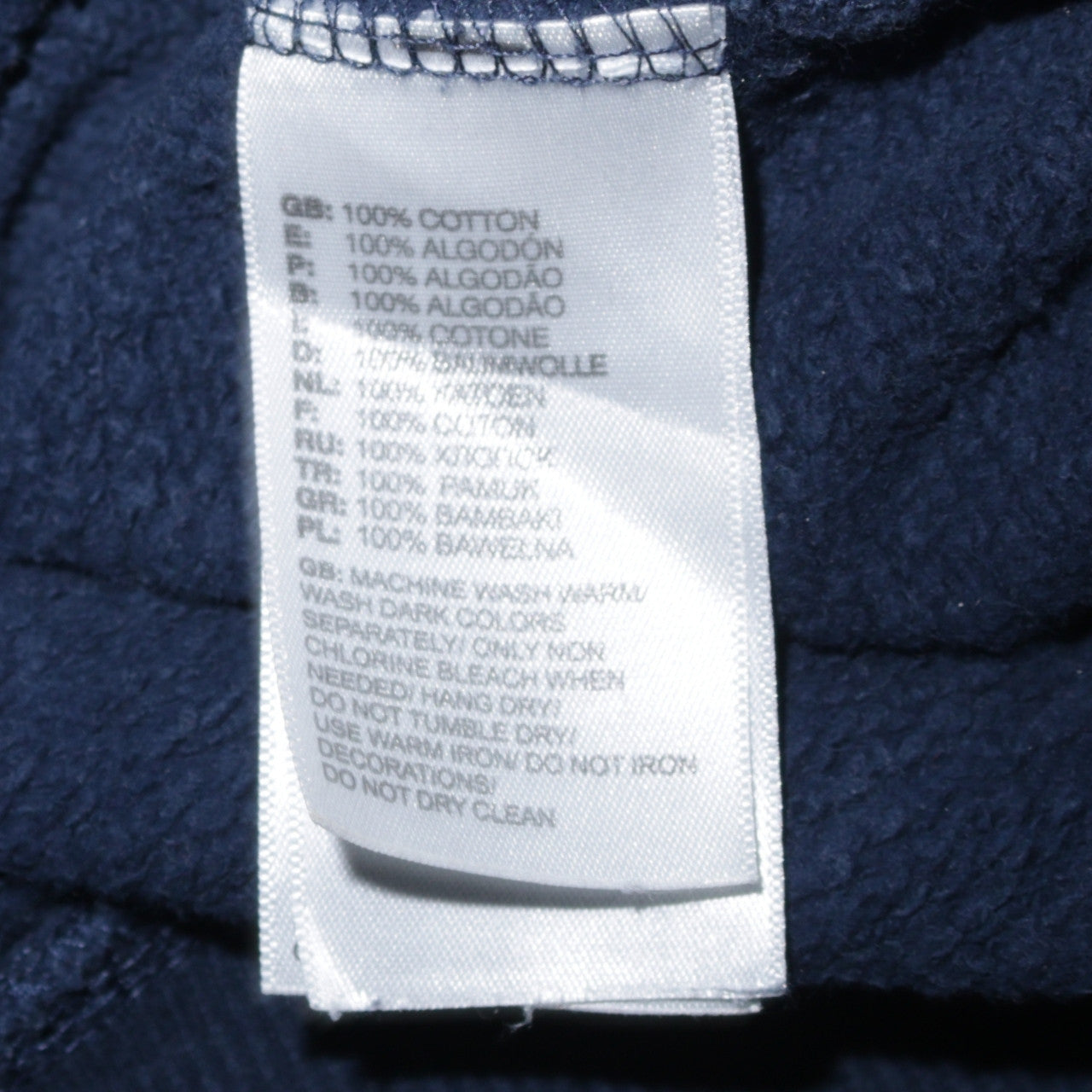 The North Face Men's Blue Pullover Hoodie M Embroidered Logo