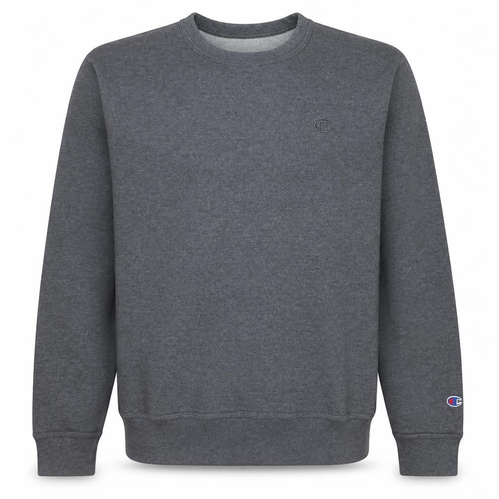 Champion Men's Grey Crew Neck Pullover Sweatshirt Size L