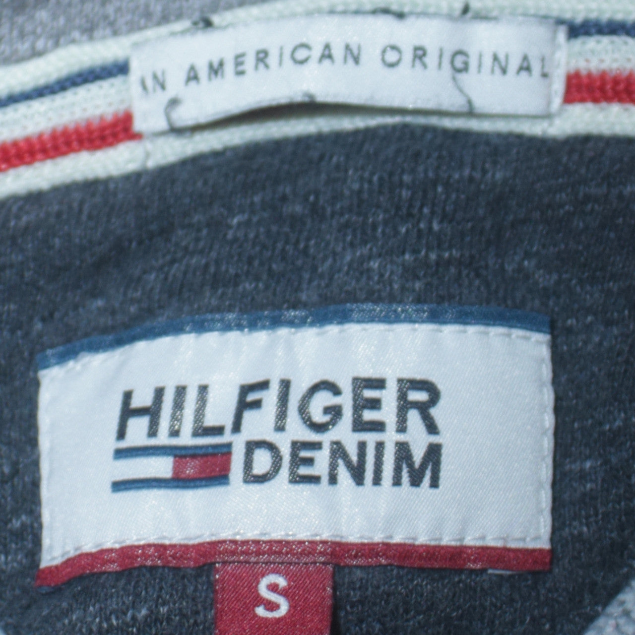 Hilfiger Denim Men's Blue Full Zip Hoodie S Regular Fit