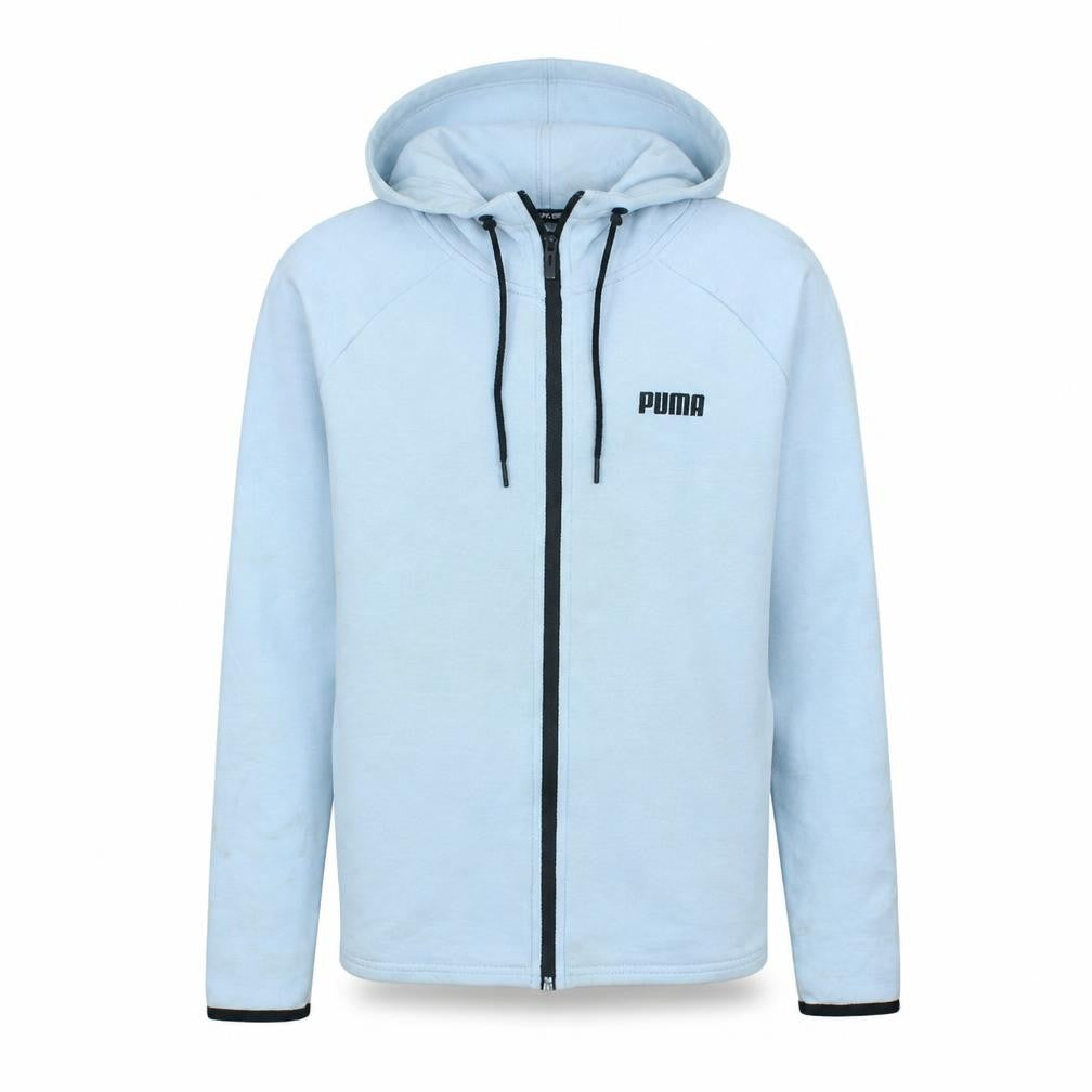 Puma Men's Blue Full Zip Hoodie Size M Lightweight Sportswear