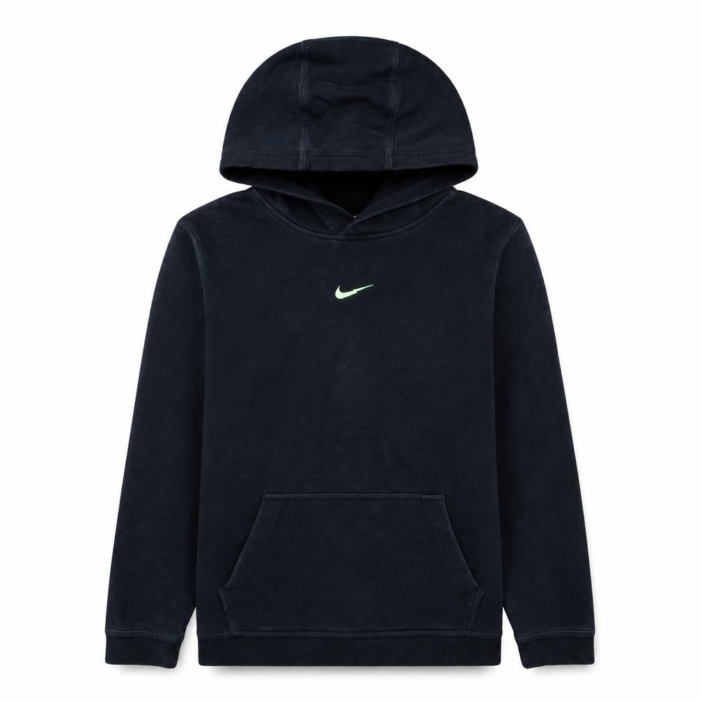Nike Boys Black Pullover Fleece Hoodie XL 158-170cm Logo Sportswear