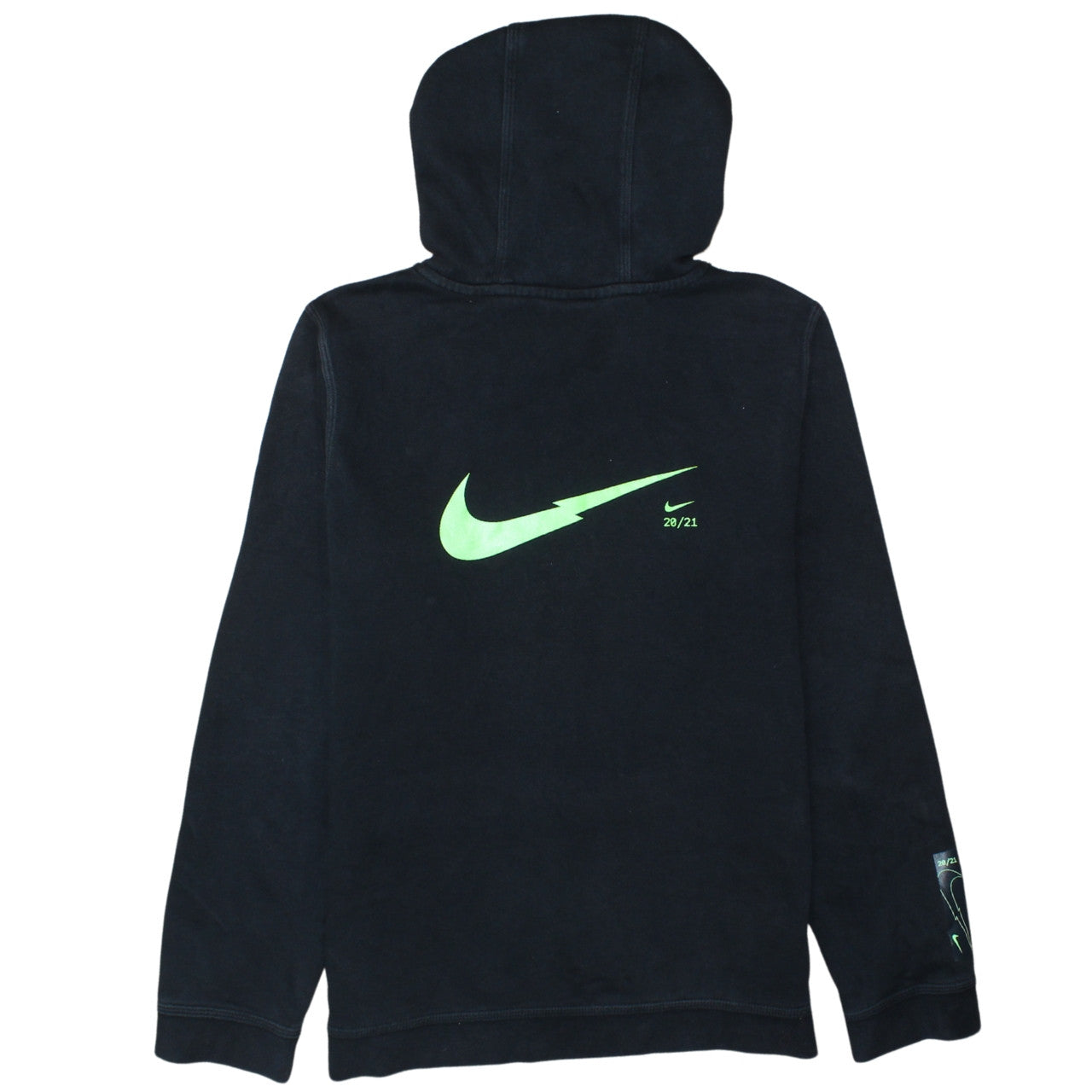 Nike Boys Black Pullover Fleece Hoodie XL 158-170cm Logo Sportswear