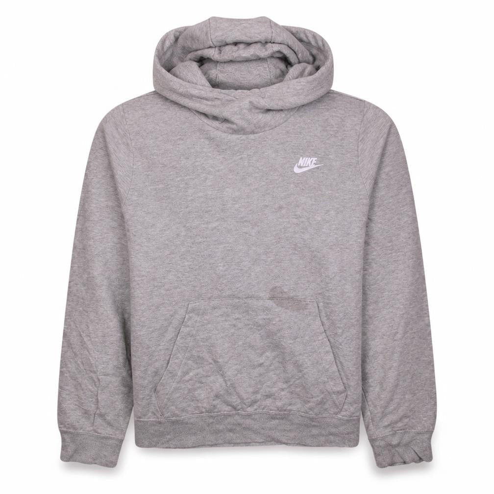 Nike Men's Grey Pullover Hoodie Size L Regular Fit Sportswear
