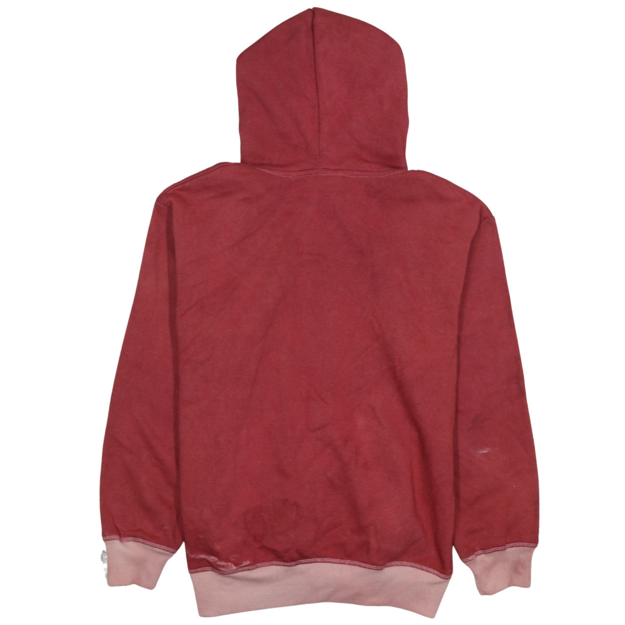 Umbro Men's Red Pullover Hoodie L Fleece Sportswear Sweatshirt