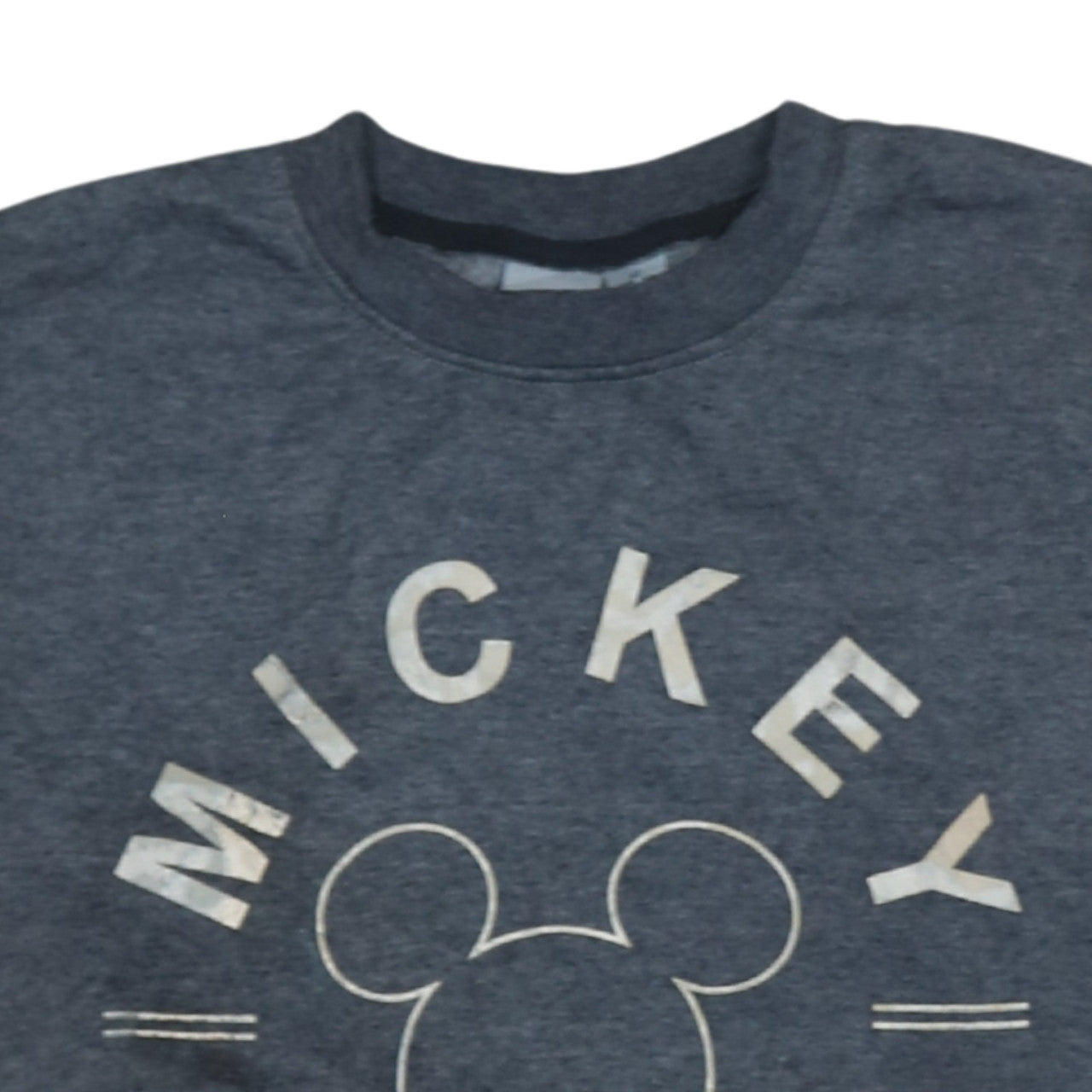 Disney Womens Grey Mickey Mouse Pullover Sweatshirt XS