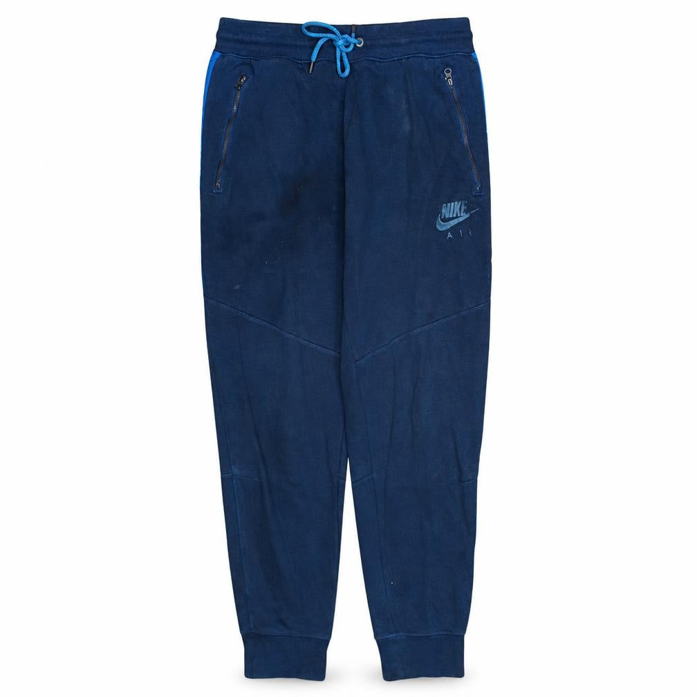 Nike Men's Blue Air Jogger Sweatpants S Regular Fit Fleece Tapered
