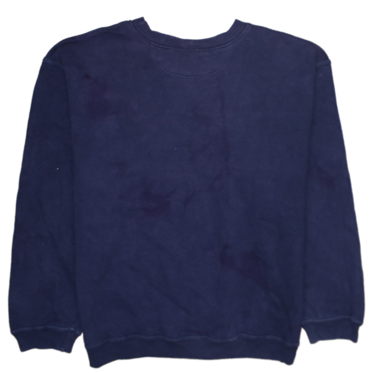 Adidas Men's Blue Crew Neck Embroidered Logo Sweatshirt L