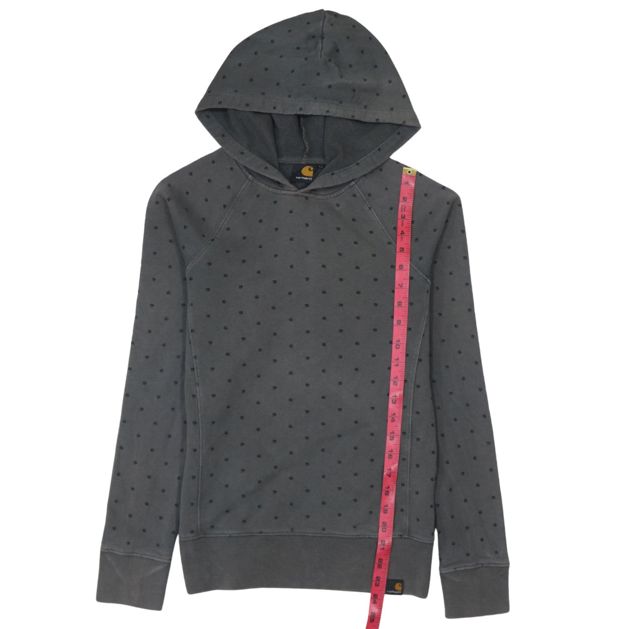 Carhartt Mens Grey Polka Dot Pullover Hoodie XS