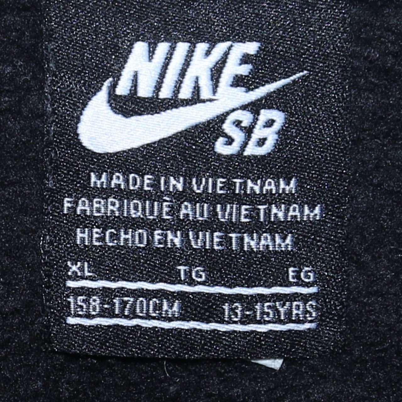 Nike Boys Black Pullover Hoodie XL 13–15 Years Fleece Graphic Hooded Sweatshirt