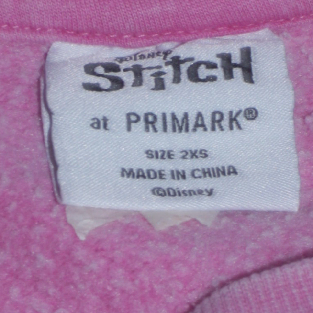 Primark Disney Lilo & Stitch Pink Sweatshirt Women 2XS Pullover