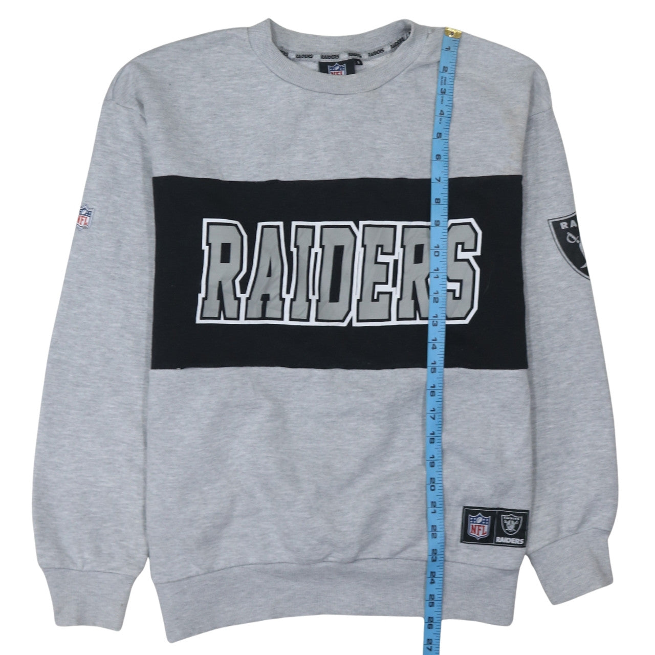 Primark NFL Raiders Grey Men's Pullover Sweatshirt S Regular Fit