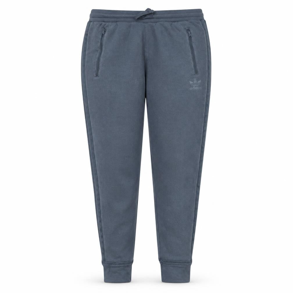 Adidas Women Blue Jogger Trousers Size 10 Fleece Slim Fit