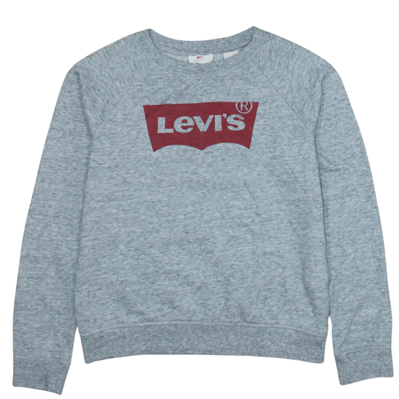 Levi's Men's Grey Logo Crew Neck Pullover Sweatshirt Size S