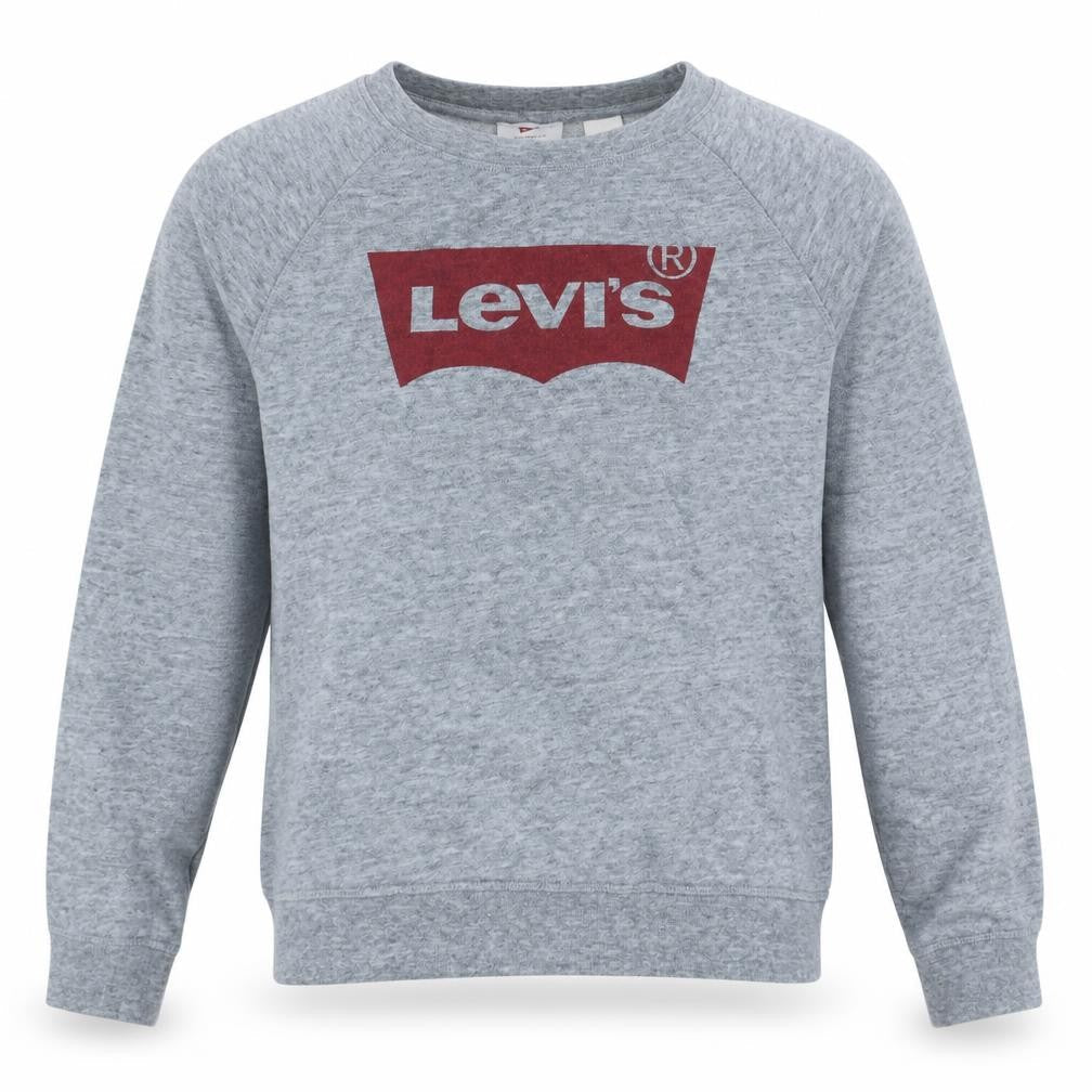 Levi's Men's Grey Logo Crew Neck Pullover Sweatshirt Size S