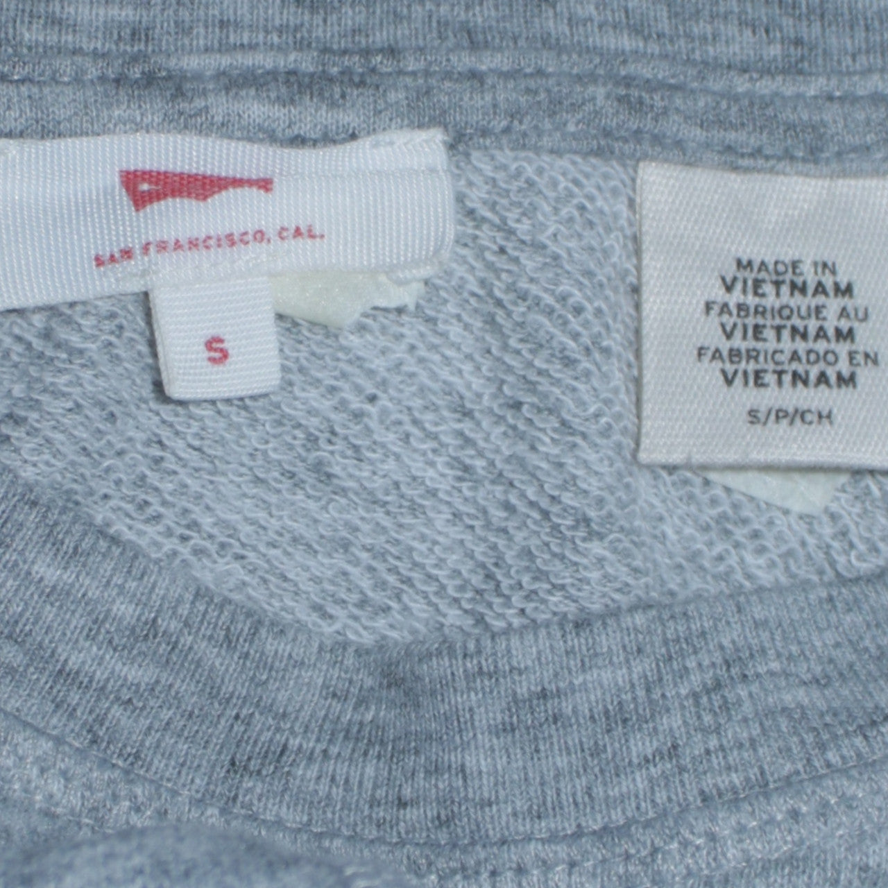 Levi's Men's Grey Logo Crew Neck Pullover Sweatshirt Size S