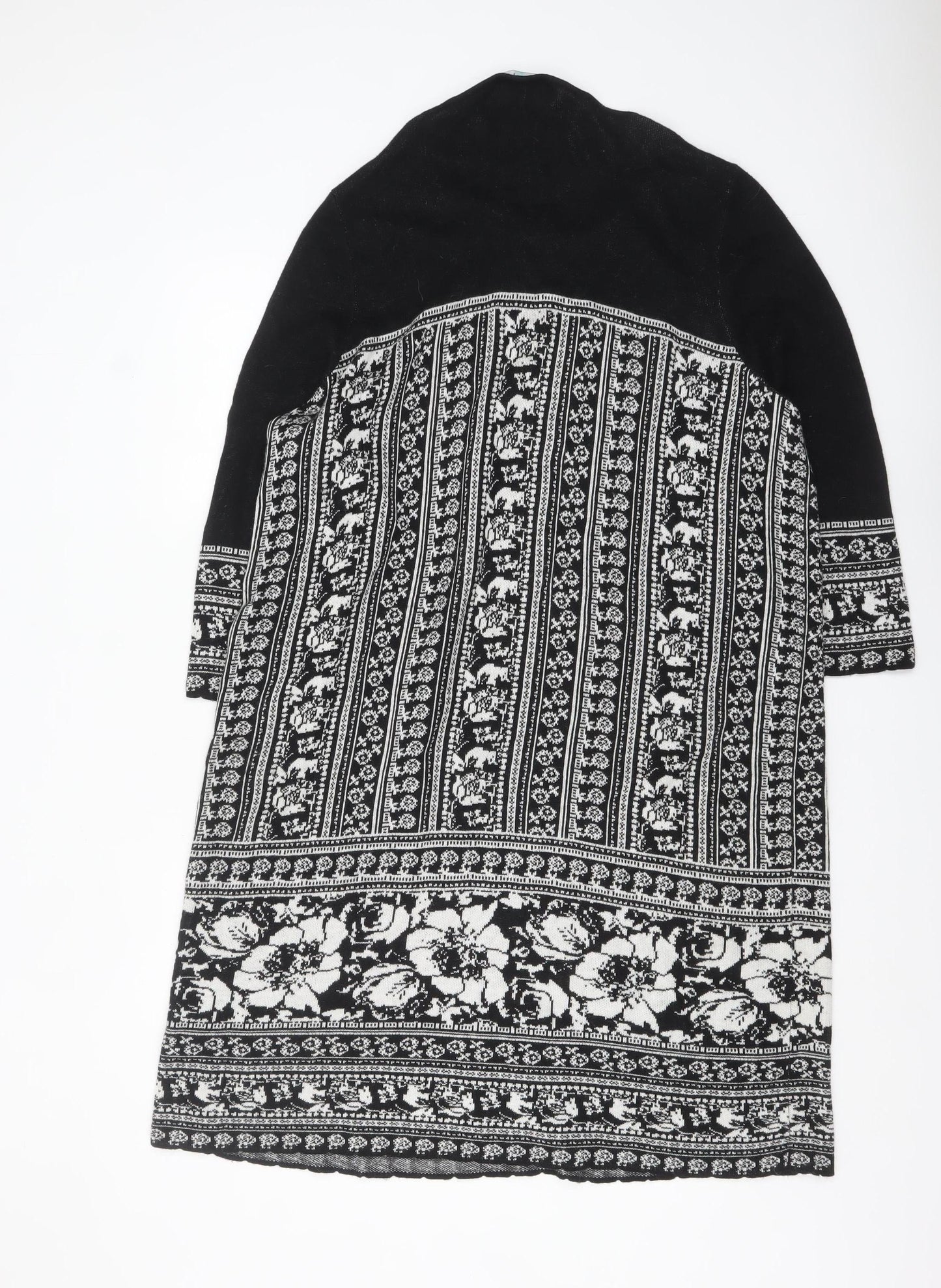 Bonmarché Women’s Black Knit Floral Shift Dress Size L