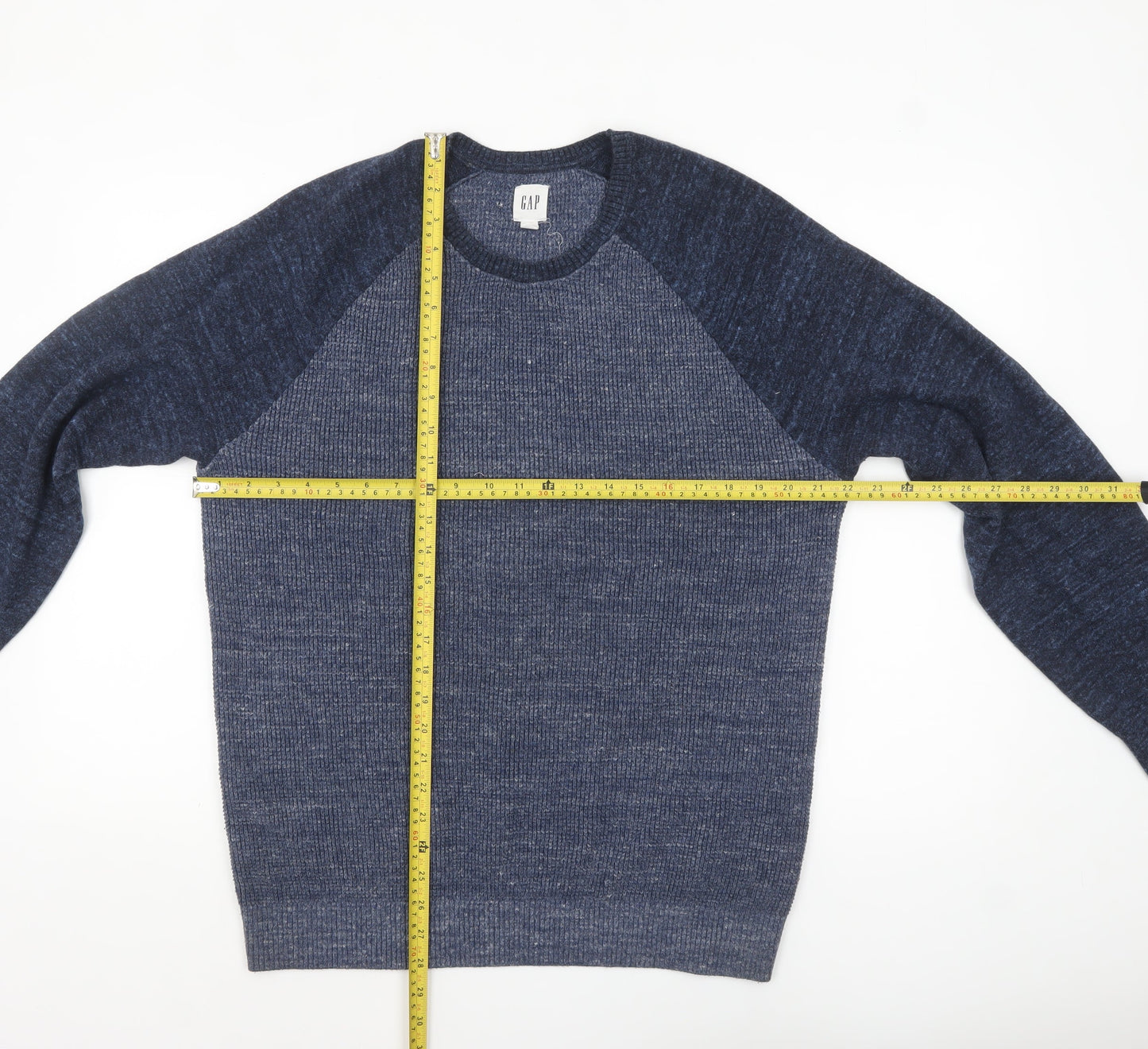 GAP Men's Blue M Knit Crew Neck Pullover Jumper