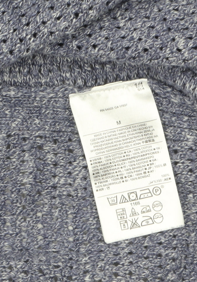 Banana Republic Women’s Grey Open-Knit Cotton Cardigan M