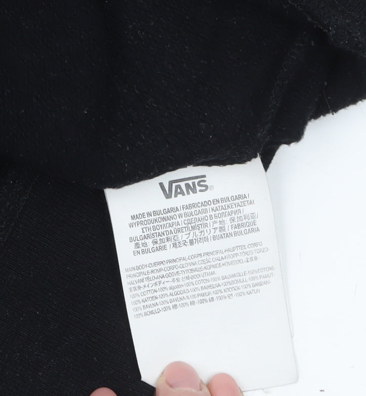 Vans Men's Black Logo Crew Neck Sweatshirt Medium