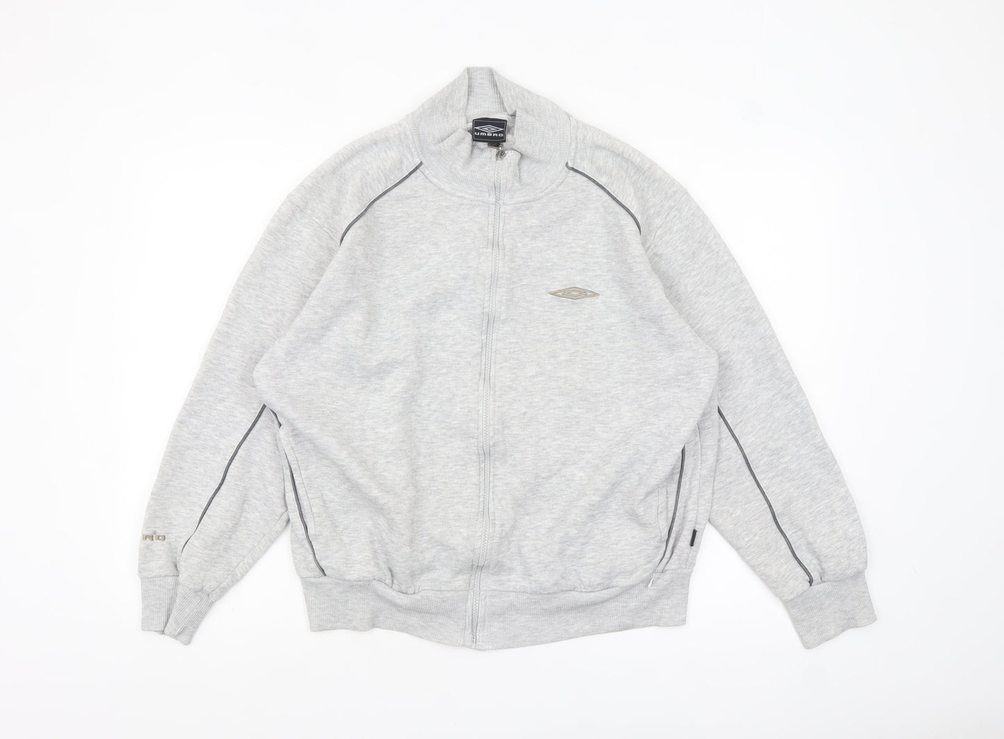 Umbro Mens Grey Full Zip Basic Jacket L Sportswear