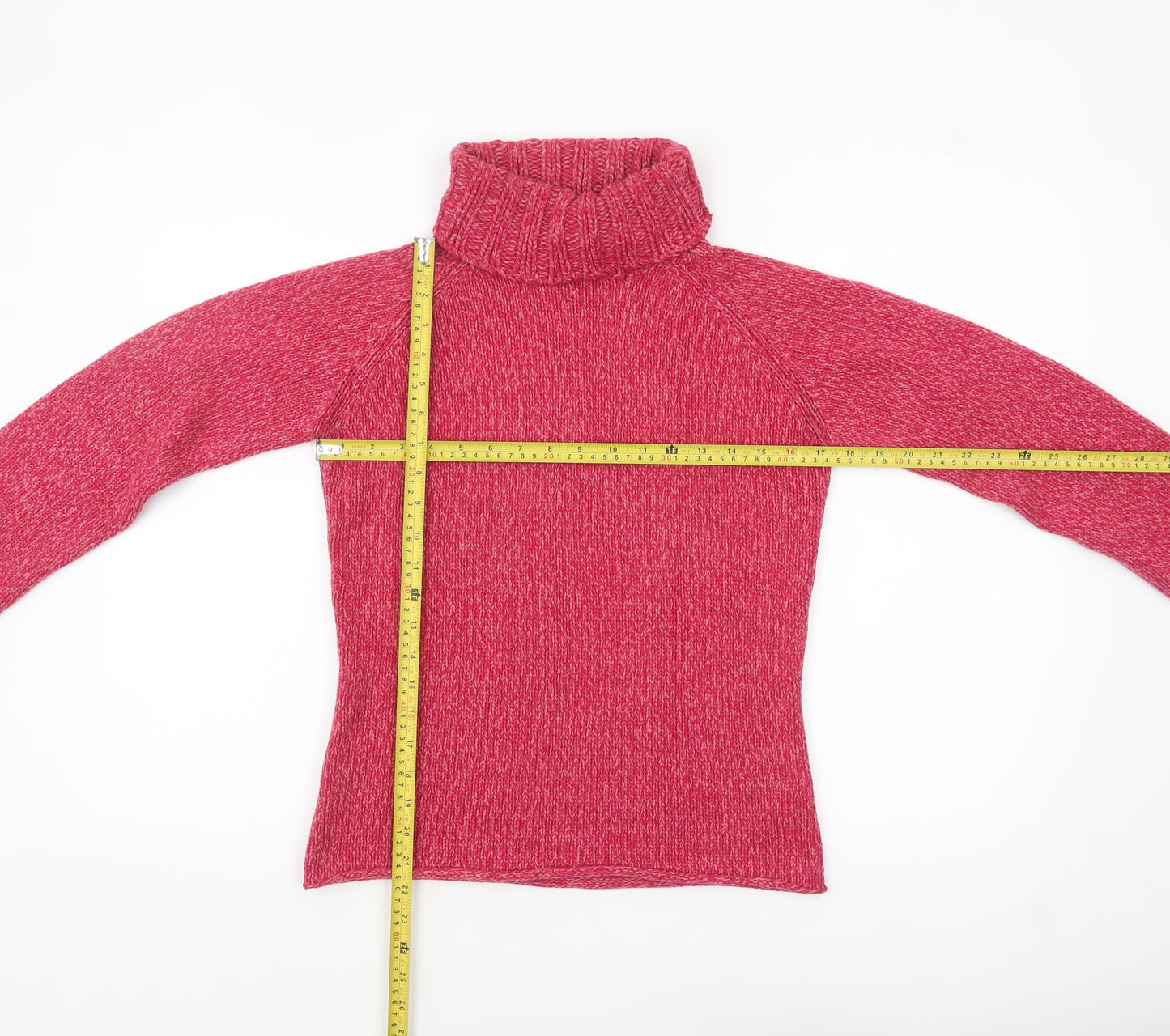 Next Women’s Pink Roll Neck Chunky Knit Jumper UK 10