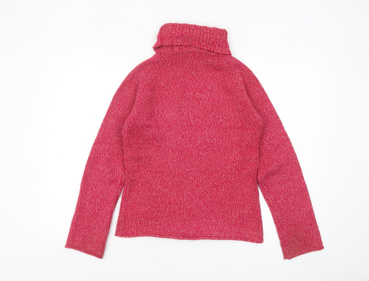 Next Women’s Pink Roll Neck Chunky Knit Jumper UK 10